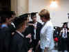 Claire Frisby chats to some of the recipients.
