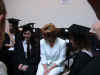 Claire Frisby chats to some of the recipients.